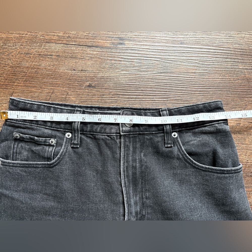 Abercrombie & Fitch jeans curve love the mom high rise black denim Sz 26 2s EUC - Picture 8 of 13
